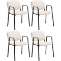 Sedia CLP Set 4 Sedie Impilabili Ken Pro con Braccioli Imbottiti, Sedie da Confer