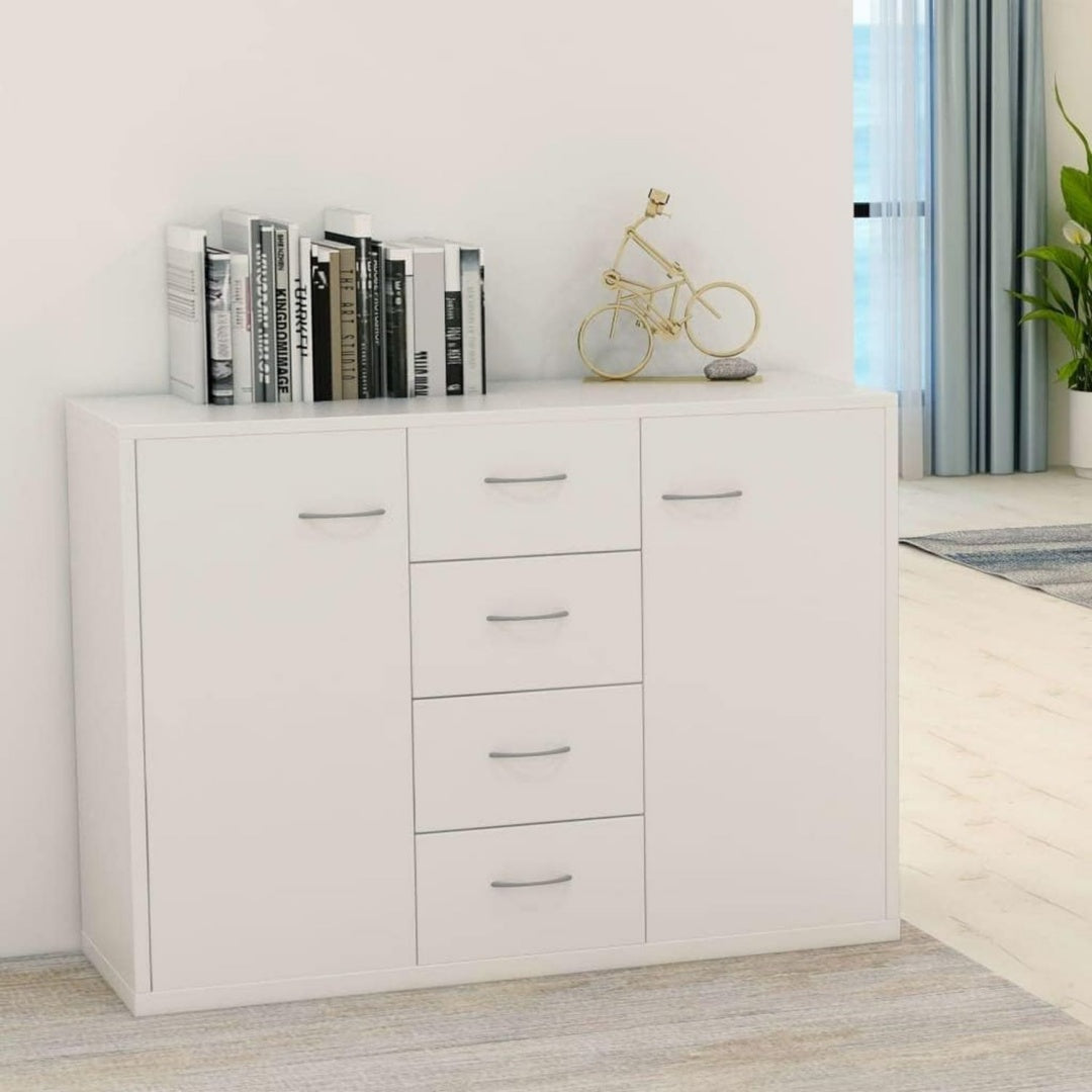 Armadio Home Giardino,Credenza Bianco 88x30x65 cm Legno Ingegnerizzato 88x30x65 cm