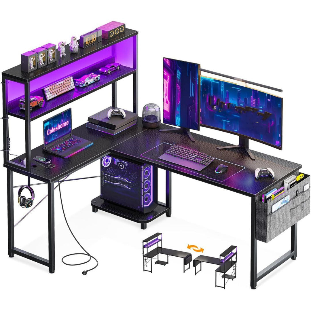 scrivanie nero per gaming ufficio 9
