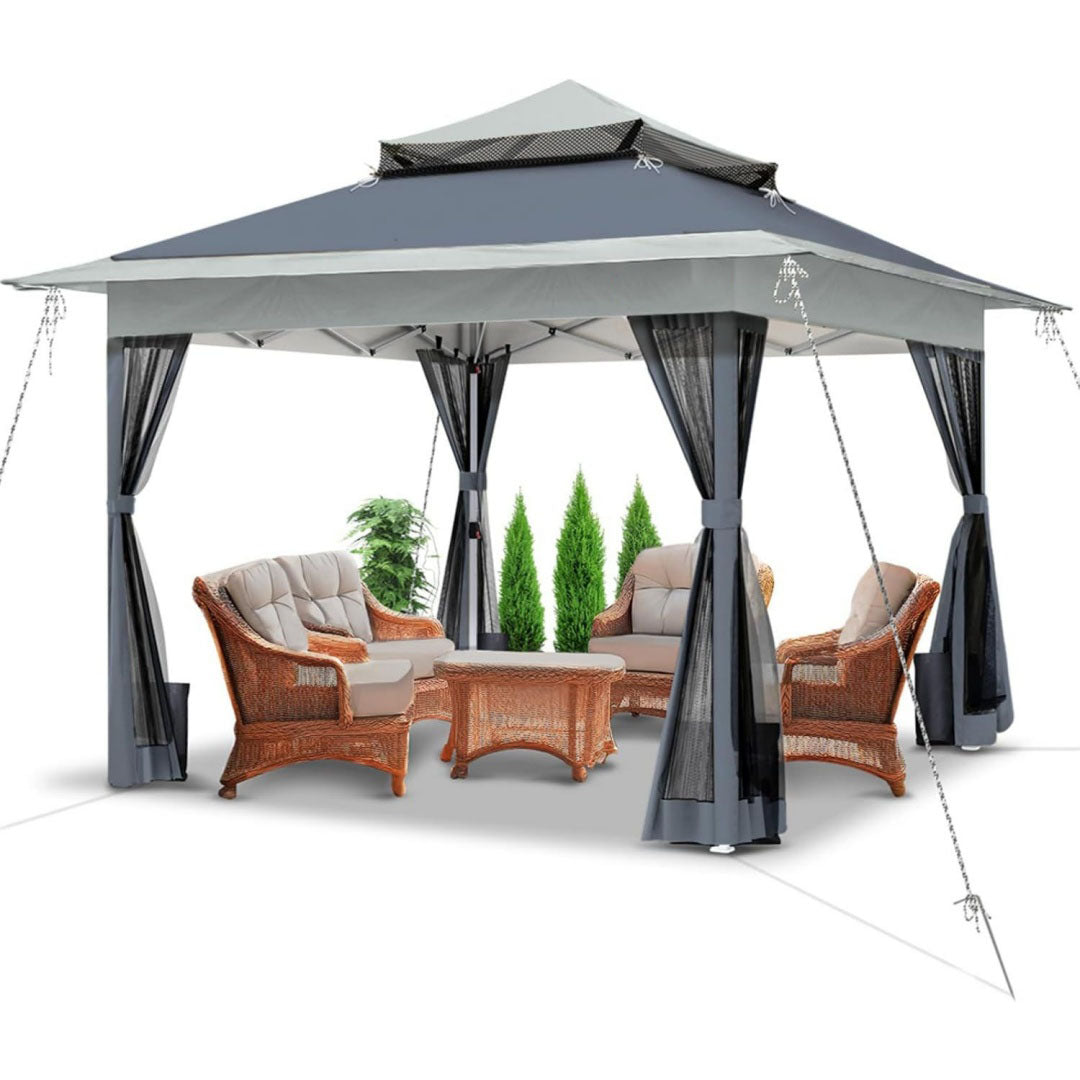 per eventi gazebo grigio