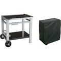 Carrelli portavivande Cook'In Garden Media M Carrello Per Barbecue, Colore Nero/Argento & Rayen A