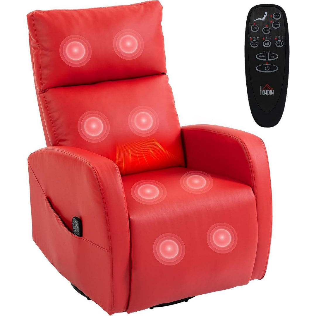 Poltrona reclinabile rosso