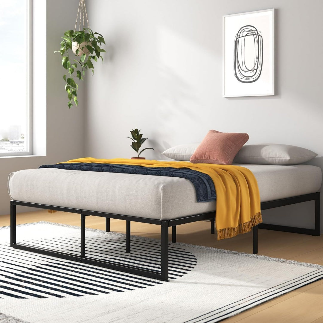 strutture letto nero per singolo 7