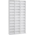 Porta CD e DVD modulari con vano contenitore bianco