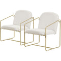 Poltrona ML-Design Set di 2 Poltrone Poltrona Relax Beige per Salotto con Rivestimen